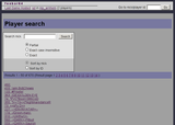 Player search
