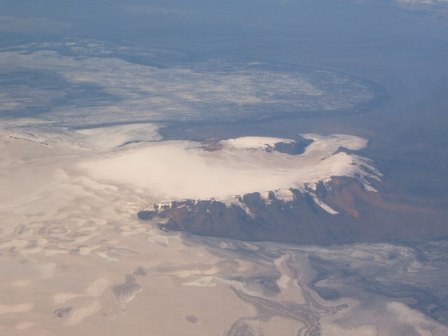 Day #1: Flight over Iceland